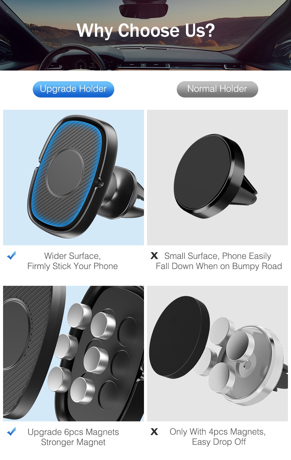 YKZ Magnetic Car Holder For iphone Samsung Mobile Phone Holder Stand Car Air Vent Magnet Mount GPS Support Car Phone Holder YKZ Magnetic Car Holder For iphone Samsung Mobile Phone Holder Stand Car Air Vent Magnet Mount GPS Support Car Phone Holder