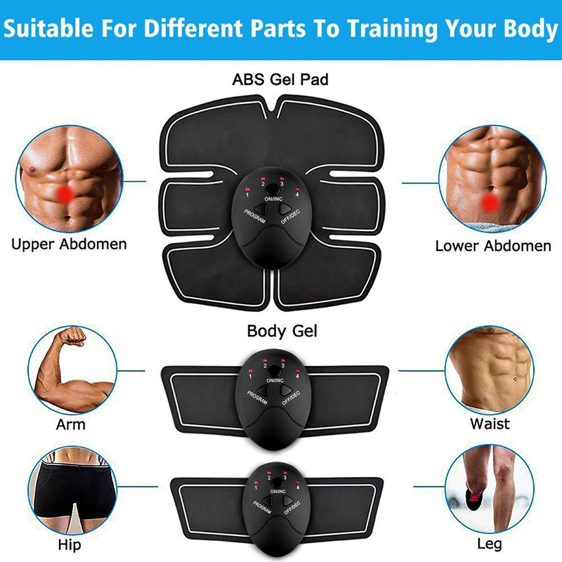Smart EMS Muscle Trainer Electric Muscle Stimulator Wireless Buttocks Hip Abdominal ABS Stimulator Fitness Slimming Gel Massager Smart EMS Muscle Trainer Electric Muscle Stimulator Wireless Buttocks Hip Abdominal ABS Stimulator Fitness Slimming Gel Massager