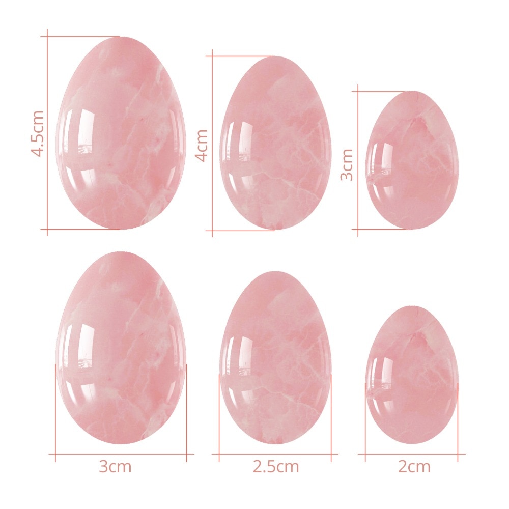 Rose Quartz Yoni Egg Set Natural Jade Eggs Women Kegel Exerciser Vaginal Muscles Tightening Ball Massage Yoni Wand Jade Massager Rose Quartz Yoni Egg Set Natural Jade Eggs Women Kegel Exerciser Vaginal Muscles Tightening Ball Massage Yoni Wand Jade Massager