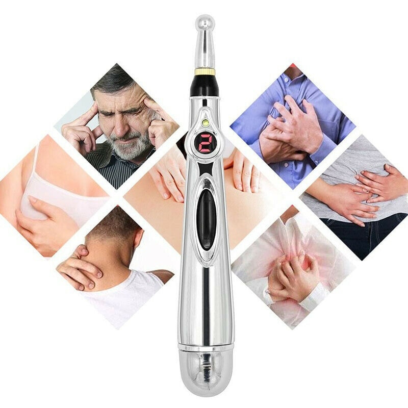 New 5 in 1 Meridian Energy Pen Pain Relief Electric Acupuncture Magnet Therapy Pen 9 Gears Body Massage With 5 Massage Heads New 5 in 1 Meridian Energy Pen Pain Relief Electric Acupuncture Magnet Therapy Pen 9 Gears Body Massage With 5 Massage Heads
