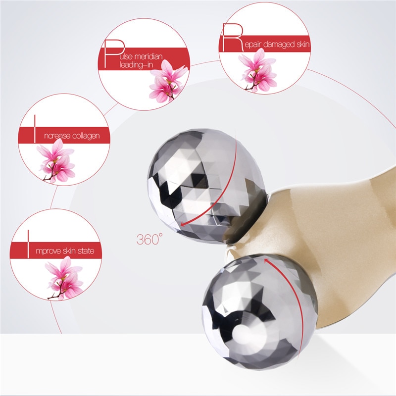 3D Massager Roller of Micro Current Vibration Electric Massager Full Body Anti Wrinkle Roller Ball Massage Lymphatic + FREE GIFT 3D Massager Roller of Micro Current Vibration Electric Massager Full Body Anti Wrinkle Roller Ball Massage Lymphatic + FREE GIFT