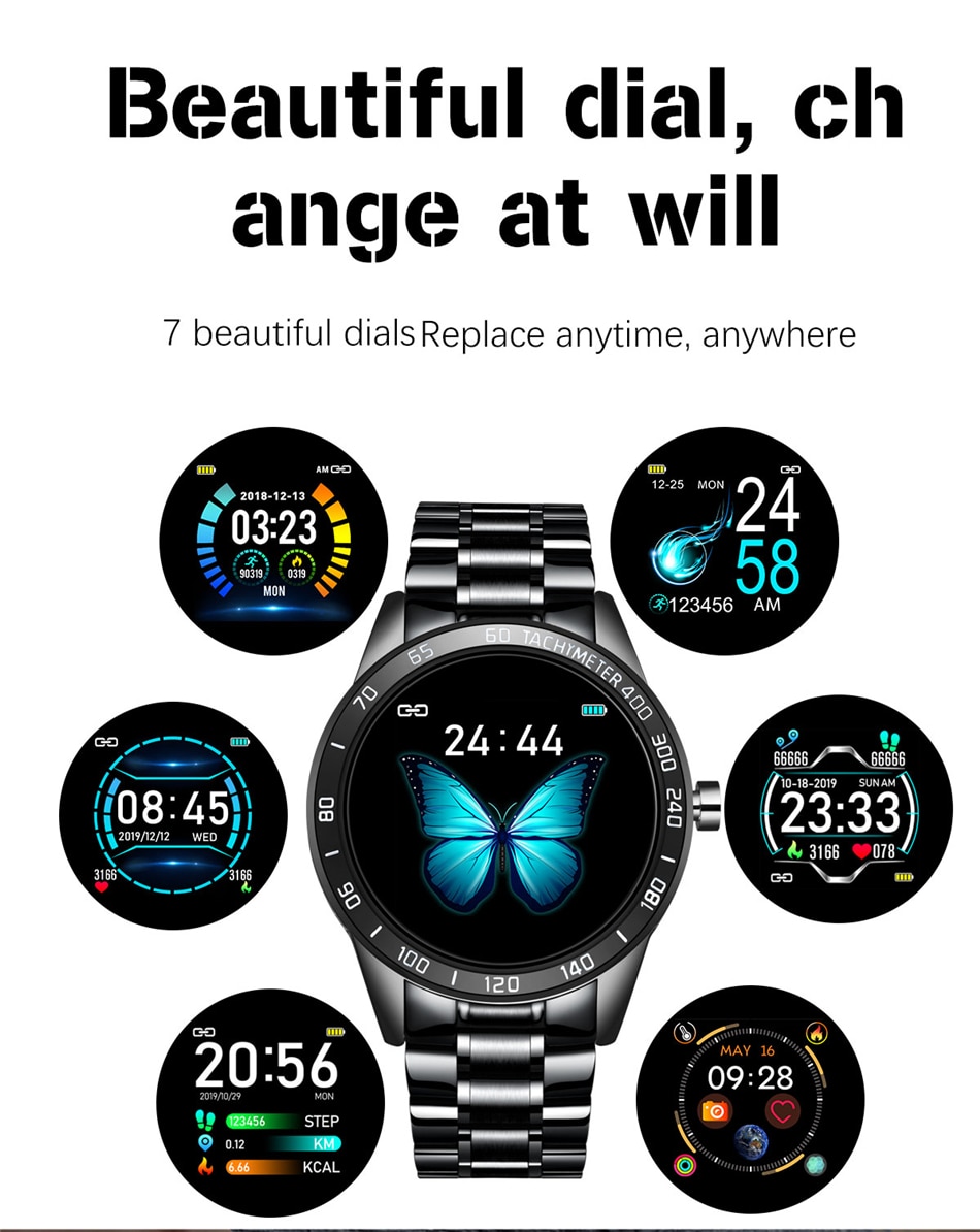 LIGE Steel Band Smart Watch Men Heart Rate Blood Pressure Monitor Sport Multifunction Mode Fitness Tracker Waterproof Smartwatch LIGE Steel Band Smart Watch Men Heart Rate Blood Pressure Monitor Sport Multifunction Mode Fitness Tracker Waterproof Smartwatch