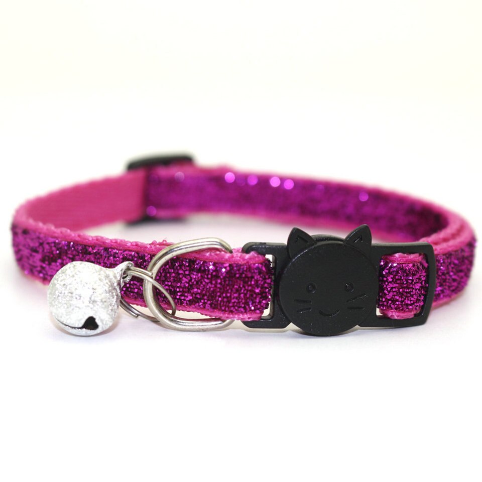 Pet Cat Collar With Bell Breakaway Fashion Adjustable Kitten Cat Sequin Collar Neck Strap Cat Accessories Pet Supplies Pet Cat Collar With Bell Breakaway Fashion Adjustable Kitten Cat Sequin Collar Neck Strap Cat Accessories Pet Supplies