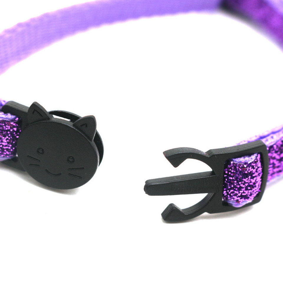 Pet Cat Collar With Bell Breakaway Fashion Adjustable Kitten Cat Sequin Collar Neck Strap Cat Accessories Pet Supplies Pet Cat Collar With Bell Breakaway Fashion Adjustable Kitten Cat Sequin Collar Neck Strap Cat Accessories Pet Supplies