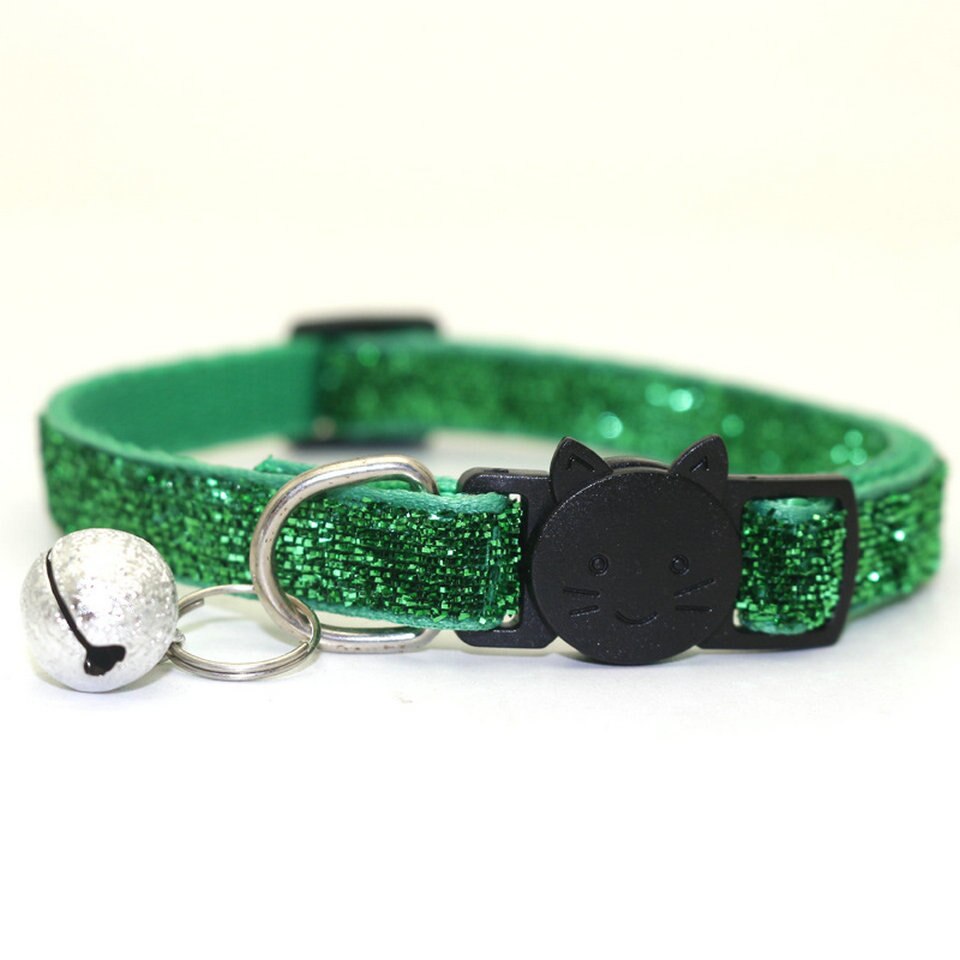 Pet Cat Collar With Bell Breakaway Fashion Adjustable Kitten Cat Sequin Collar Neck Strap Cat Accessories Pet Supplies Pet Cat Collar With Bell Breakaway Fashion Adjustable Kitten Cat Sequin Collar Neck Strap Cat Accessories Pet Supplies