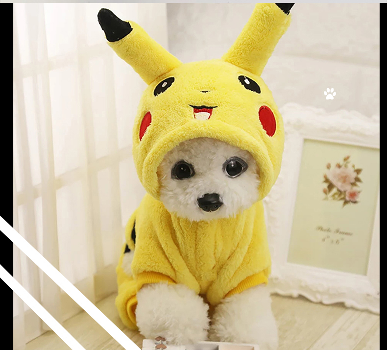 SUPREPET Cat Costume Cute Pet Clothes Pikachu Cosplay Clothes Autumn Winter Cat clothes Home Pajamas Puppy Hoodie Dog Coat SUPREPET Cat Costume Cute Pet Clothes Pikachu Cosplay Clothes Autumn Winter Cat clothes Home Pajamas Puppy Hoodie Dog Coat