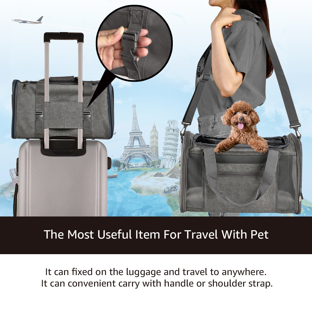 Dog Carrier Travel Car Seat Bags Pet Carriers Portable Backpack Breathable Cat Cage Small Dog Travel Bag Airplane Approved Dog Carrier Travel Car Seat Bags Pet Carriers Portable Backpack Breathable Cat Cage Small Dog Travel Bag Airplane Approved