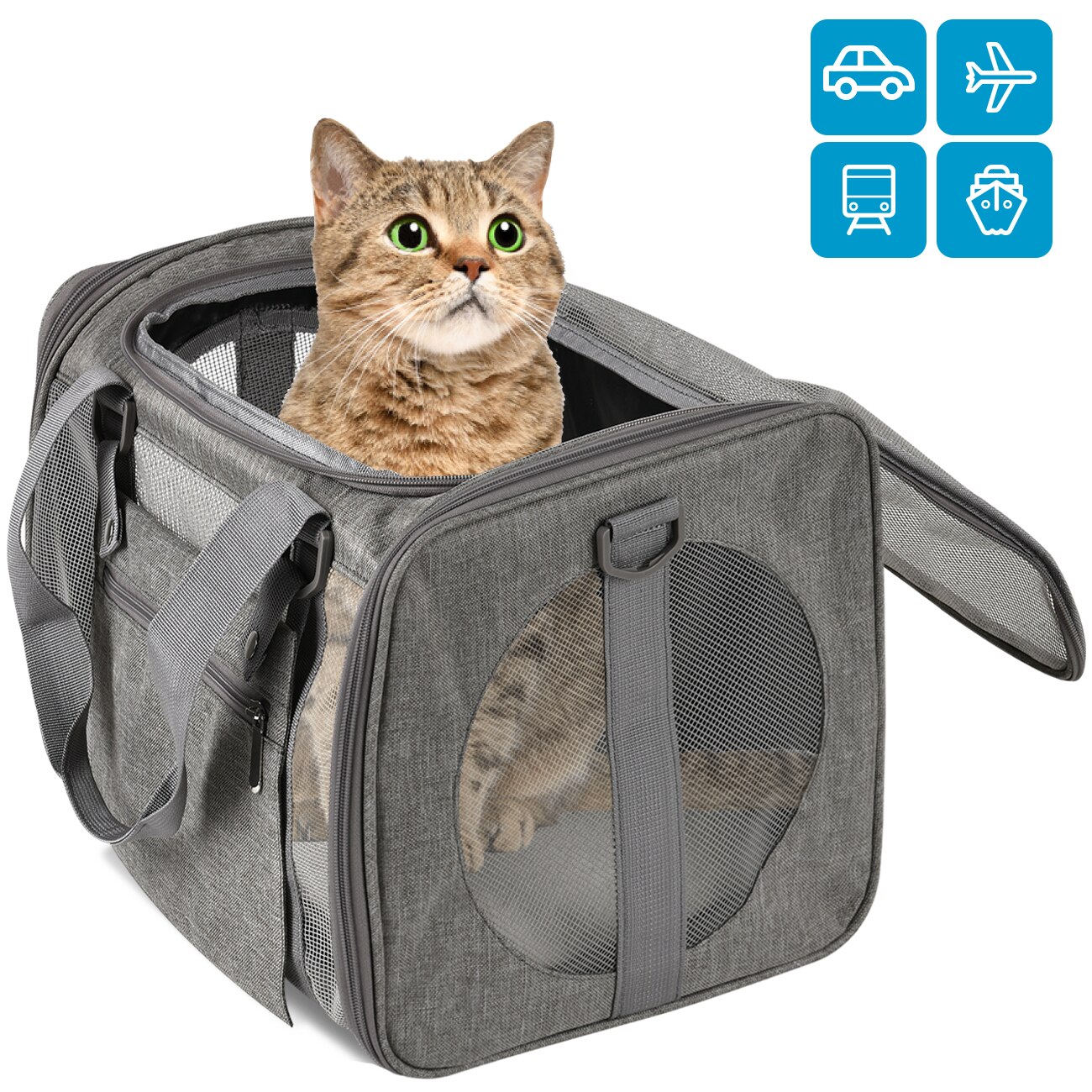 Dog Carrier Travel Car Seat Bags Pet Carriers Portable Backpack Breathable Cat Cage Small Dog Travel Bag Airplane Approved Dog Carrier Travel Car Seat Bags Pet Carriers Portable Backpack Breathable Cat Cage Small Dog Travel Bag Airplane Approved