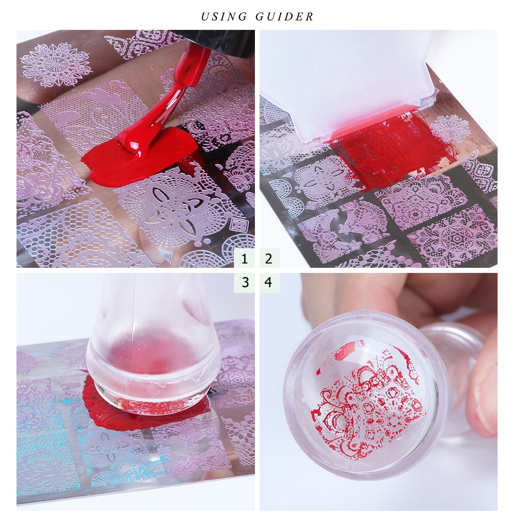 Manicure Nail Art Stamp Plate Tools Kit Gel Nail Stamping Polish Set Scraper Stamper Flower Geometric Nail Art Starter SA797 Manicure Nail Art Stamp Plate Tools Kit Gel Nail Stamping Polish Set Scraper Stamper Flower Geometric Nail Art Starter SA797