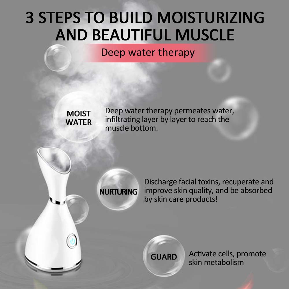 Nano Ionic Deep Cleaning Facial Cleaner Facial Hot Steamer Face Sprayer Beauty Face Steaming Device Facial Steamer Machine Nano Ionic Deep Cleaning Facial Cleaner Facial Hot Steamer Face Sprayer Beauty Face Steaming Device Facial Steamer Machine