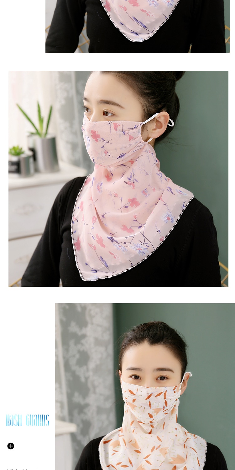 New Sunscreen Mask Neck Protection Thin Summer Breathable Silk Scarf Full Covering Chiffon Triangle Scarf Outdoor Riding New Sunscreen Mask Neck Protection Thin Summer Breathable Silk Scarf Full Covering Chiffon Triangle Scarf Outdoor Riding