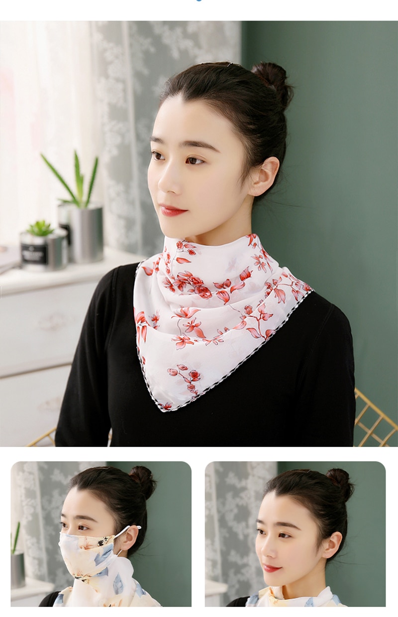 New Sunscreen Mask Neck Protection Thin Summer Breathable Silk Scarf Full Covering Chiffon Triangle Scarf Outdoor Riding New Sunscreen Mask Neck Protection Thin Summer Breathable Silk Scarf Full Covering Chiffon Triangle Scarf Outdoor Riding