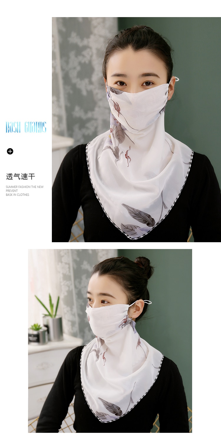 New Sunscreen Mask Neck Protection Thin Summer Breathable Silk Scarf Full Covering Chiffon Triangle Scarf Outdoor Riding New Sunscreen Mask Neck Protection Thin Summer Breathable Silk Scarf Full Covering Chiffon Triangle Scarf Outdoor Riding