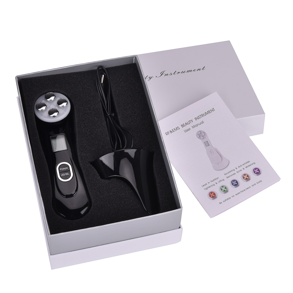 Facial Skin Rejuvenation RF EMS Mesotherapy Face Lifting Skin Tightening Device LED Photon Blackhead Acne Remover Anti Wrinkle Facial Skin Rejuvenation RF EMS Mesotherapy Face Lifting Skin Tightening Device LED Photon Blackhead Acne Remover Anti Wrinkle