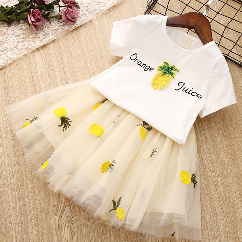 2020 Summer Girls' Clothing Sets Korean Letter Embroidery Lapel Vest Top+Love Skirt 2PCS Baby Kids Clothes Set Children Clothing 2020 Summer Girls' Clothing Sets Korean Letter Embroidery Lapel Vest Top+Love Skirt 2PCS Baby Kids Clothes Set Children Clothing