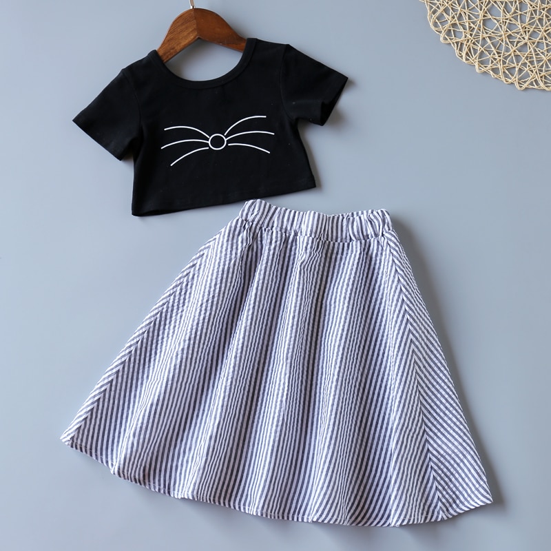 Sodawn 2020 Summer Girl Clothing Sets Sleeveless T-Shirt+Skirt 2Pcs Fruit Printed 2pcs Kids Clothes Suit Baby Girl Clothes Sodawn 2020 Summer Girl Clothing Sets Sleeveless T-Shirt+Skirt 2Pcs Fruit Printed 2pcs Kids Clothes Suit Baby Girl Clothes