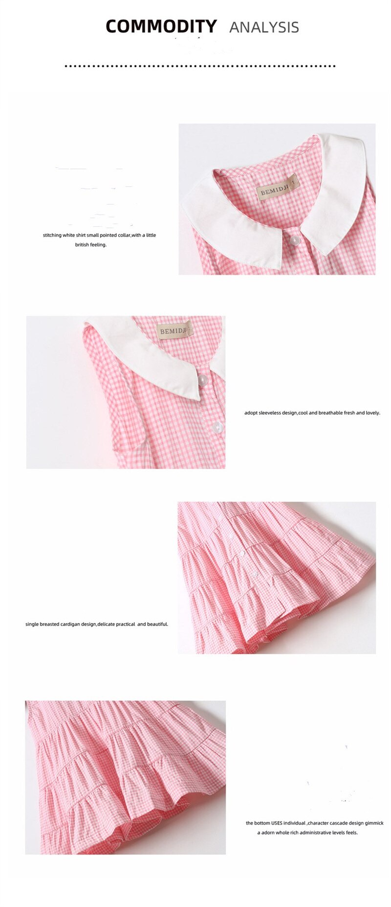 2020 Summer New Lapel Lattice Baby Girls Dress Children Sleeveless Dresses Cute Kids Party for Princess Dress Baby Clothes 2020 Summer New Lapel Lattice Baby Girls Dress Children Sleeveless Dresses Cute Kids Party for Princess Dress Baby Clothes