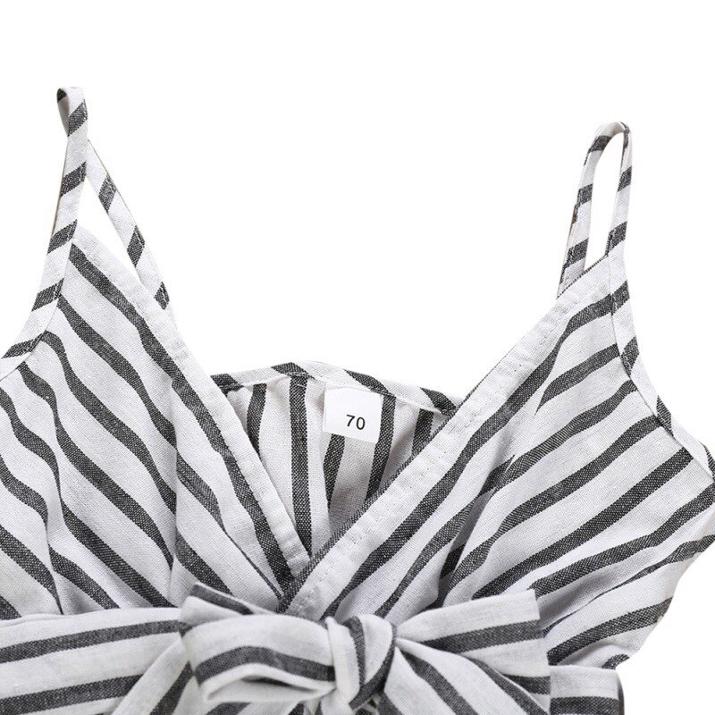 Humor Bear 2020 New Summer Baby Girl Clothes Sleeves Striped Bowknot Strap Romper Jumpsuit One-Piece Outfit Sunsuit Clothing Humor Bear 2020 New Summer Baby Girl Clothes Sleeves Striped Bowknot Strap Romper Jumpsuit One-Piece Outfit Sunsuit Clothing