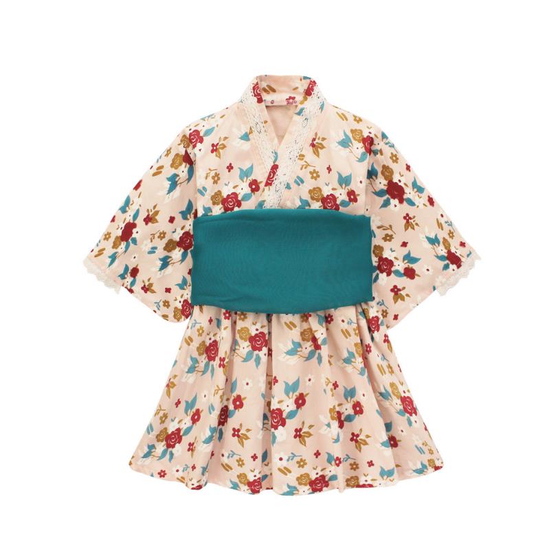 2020 Baby Girl Rompers Japanese Style Kawaii Girls Floral Print Kimono Dress for Kids costume Infant Yukata Asian Clothes Y2746 2020 Baby Girl Rompers Japanese Style Kawaii Girls Floral Print Kimono Dress for Kids costume Infant Yukata Asian Clothes Y2746