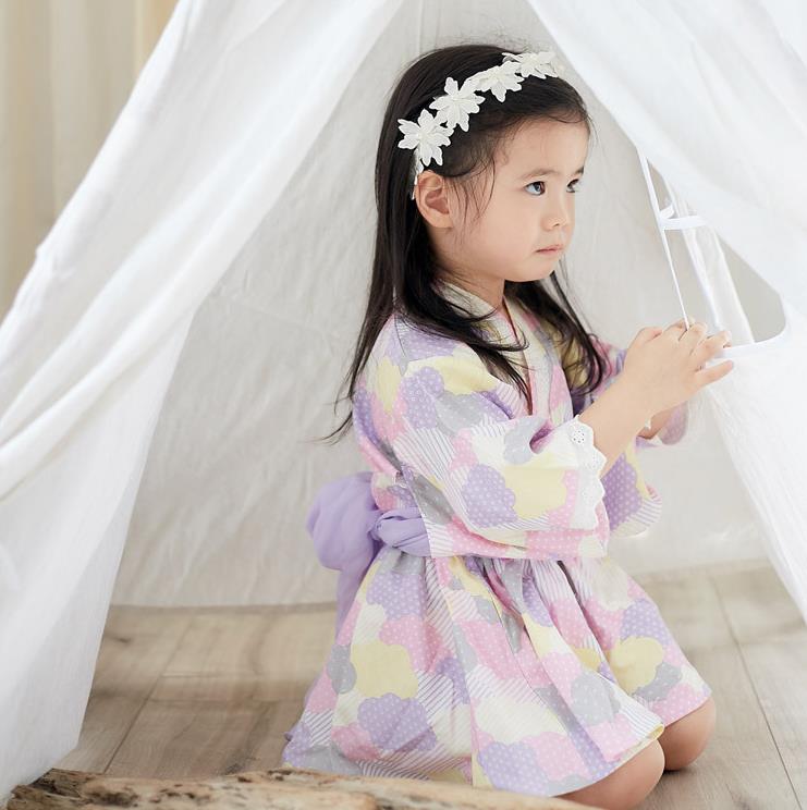 2020 Baby Girl Rompers Japanese Style Kawaii Girls Floral Print Kimono Dress for Kids costume Infant Yukata Asian Clothes Y2746 2020 Baby Girl Rompers Japanese Style Kawaii Girls Floral Print Kimono Dress for Kids costume Infant Yukata Asian Clothes Y2746