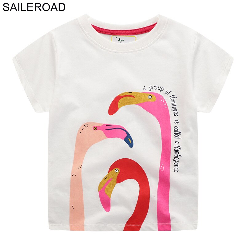 SAILEROAD Animal Print Girls Tops Tees T Shirts for Kids Clothing Summer 2020 New Baby Short Sleeve Clothes Children Cotton SAILEROAD Animal Print Girls Tops Tees T Shirts for Kids Clothing Summer 2020 New Baby Short Sleeve Clothes Children Cotton