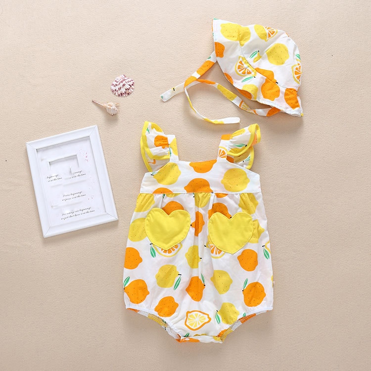Humor Bear 2020 Summer Baby Clothes Brand New Fashion Cute Fruit Love Bright colour Jumpsuit +Hat Toddler Girls Rompers Clothing Humor Bear 2020 Summer Baby Clothes Brand New Fashion Cute Fruit Love Bright colour Jumpsuit +Hat Toddler Girls Rompers Clothing
