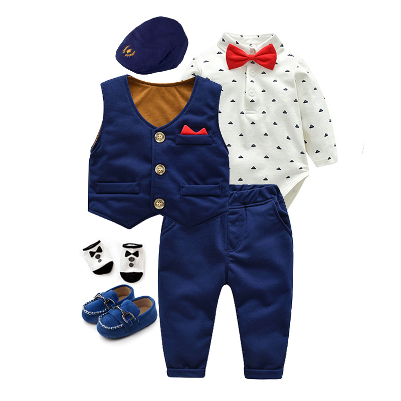 6 piece/lot Newborn Baby boys Clothes Cotton Infant long sleeve rompers vest pant gentleman suits Boys birthday Clothing set 6 piece/lot Newborn Baby boys Clothes Cotton Infant long sleeve rompers vest pant gentleman suits Boys birthday Clothing set