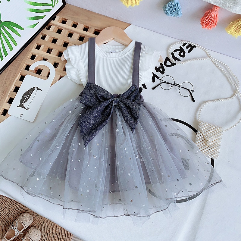 Summer Girls' Clothing Sets Korean Denim Short-sleeved T-shirt+High Waist Skirt 2PCS Baby Kids Clothes Suit Children Clothing Summer Girls' Clothing Sets Korean Denim Short-sleeved T-shirt+High Waist Skirt 2PCS Baby Kids Clothes Suit Children Clothing