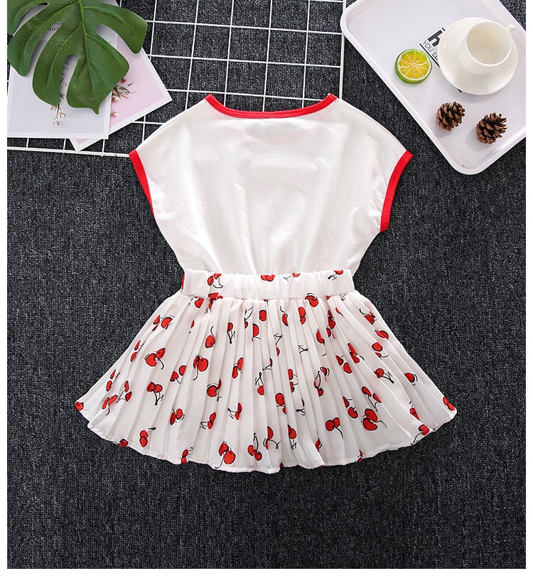 Summer Girls' Clothing Sets Korean Denim Short-sleeved T-shirt+High Waist Skirt 2PCS Baby Kids Clothes Suit Children Clothing Summer Girls' Clothing Sets Korean Denim Short-sleeved T-shirt+High Waist Skirt 2PCS Baby Kids Clothes Suit Children Clothing