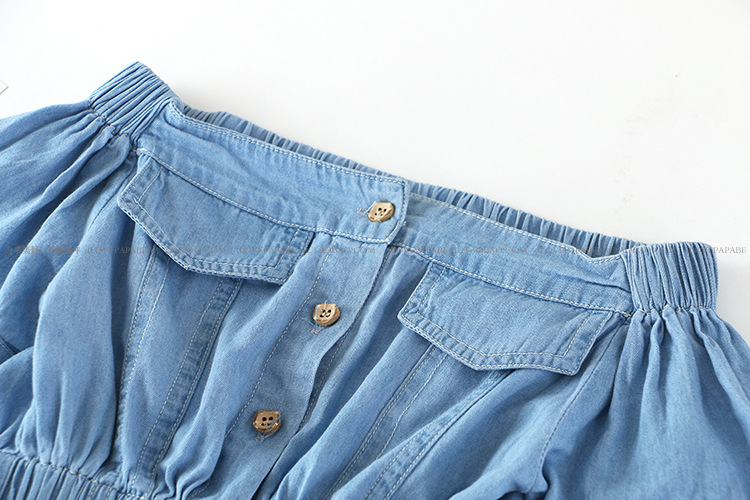 Summer Girls' Clothing Sets Korean Denim Short-sleeved T-shirt+High Waist Skirt 2PCS Baby Kids Clothes Suit Children Clothing Summer Girls' Clothing Sets Korean Denim Short-sleeved T-shirt+High Waist Skirt 2PCS Baby Kids Clothes Suit Children Clothing