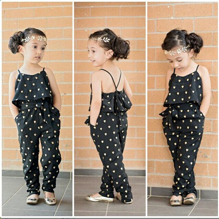 New Fashion Summer Kids Girls Clothing Sets Cotton Sleeveless Polka Dot Strap Girls Jumpsuit Clothes Sets Outfits Children Suits New Fashion Summer Kids Girls Clothing Sets Cotton Sleeveless Polka Dot Strap Girls Jumpsuit Clothes Sets Outfits Children Suits