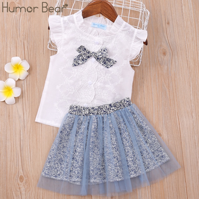 Humor Bear Baby Girls Clothes Kids Set Fashion Bow Short Sleeve T-Shirt +Pant Baby Girls Clothing Set Kids Cartoon Clothes Set Humor Bear Baby Girls Clothes Kids Set Fashion Bow Short Sleeve T-Shirt +Pant Baby Girls Clothing Set Kids Cartoon Clothes Set