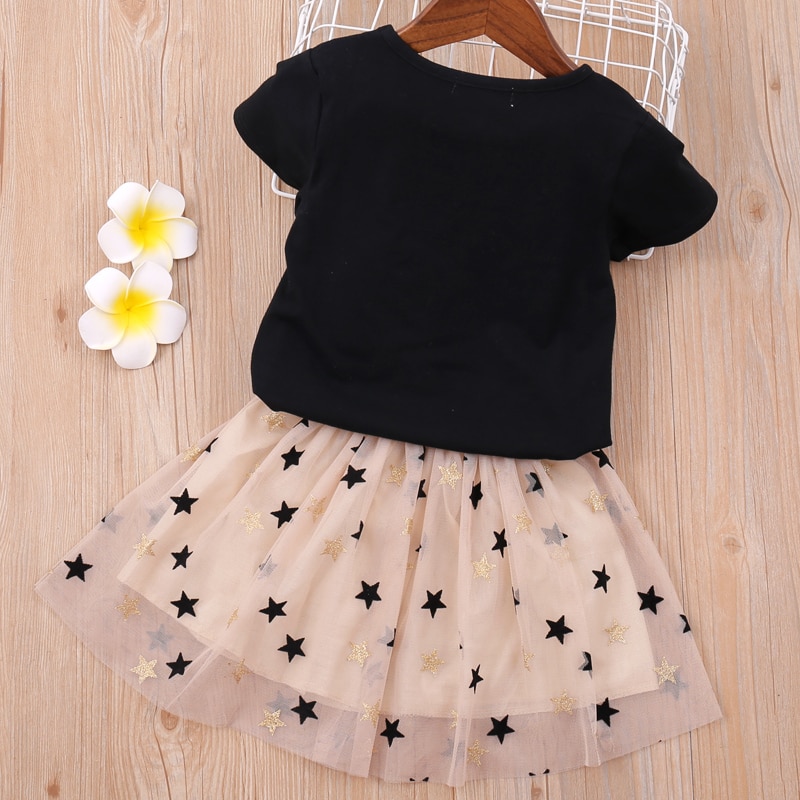Humor Bear Girls Clothes Sets Children Clothing Brand Summer Fashion Students T-Shirt + Star Dress 2Pcs Suit Baby Kids Clothes Humor Bear Girls Clothes Sets Children Clothing Brand Summer Fashion Students T-Shirt + Star Dress 2Pcs Suit Baby Kids Clothes