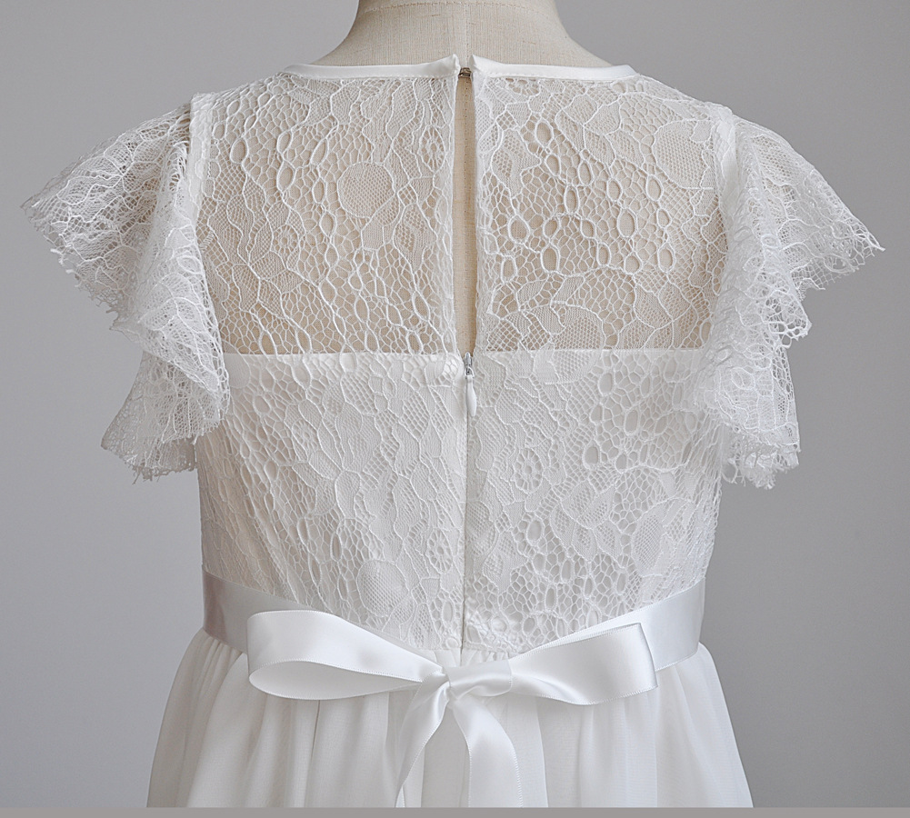 Fashion Girl Cotton Princess Dress Summer Children's Wedding Clothing Girl Chiffon All White Beach Dress Best Party Kids Clothes Fashion Girl Cotton Princess Dress Summer Children's Wedding Clothing Girl Chiffon All White Beach Dress Best Party Kids Clothes