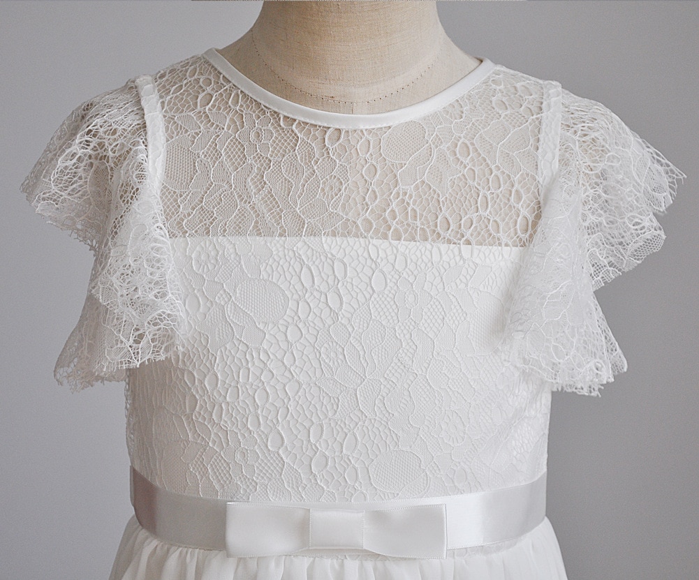 Fashion Girl Cotton Princess Dress Summer Children's Wedding Clothing Girl Chiffon All White Beach Dress Best Party Kids Clothes Fashion Girl Cotton Princess Dress Summer Children's Wedding Clothing Girl Chiffon All White Beach Dress Best Party Kids Clothes