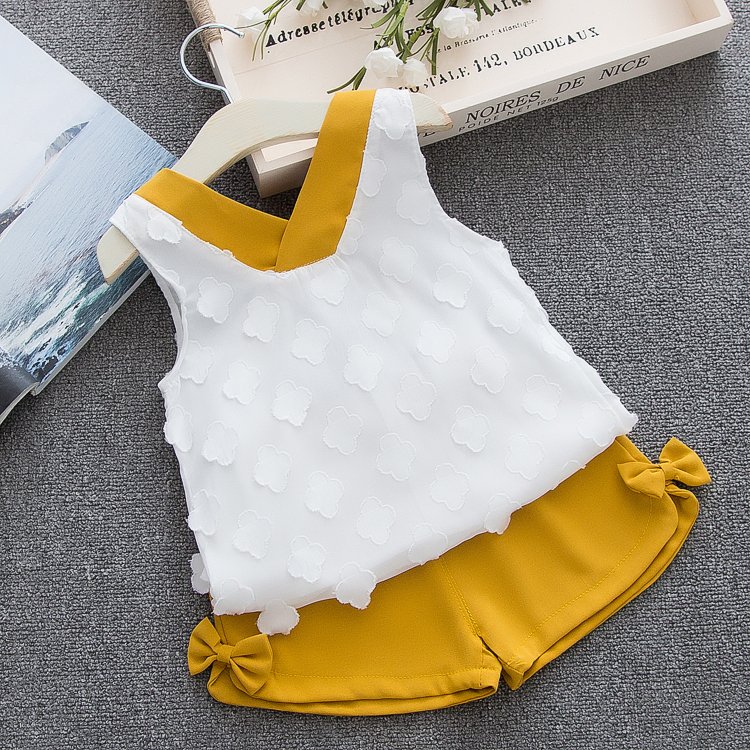 Humor Bear Baby Girls Clothes Sets 2019 Summer Dot flying sleeve top+strap dress+Headband 3-piece kids Children's Clothing Suit Humor Bear Baby Girls Clothes Sets 2019 Summer Dot flying sleeve top+strap dress+Headband 3-piece kids Children's Clothing Suit