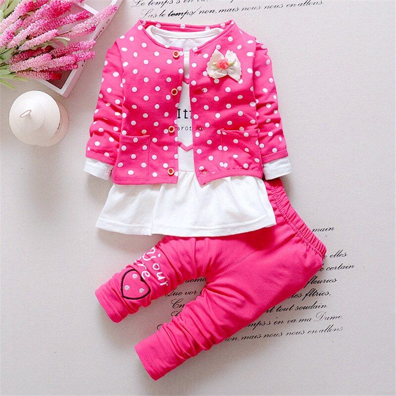 BibiCola 2020 new Spring Autumn Children Girl Clothing Set Baby Girls Sports Dots Suit Toddler Babies Clothes Outfits Tracksuit BibiCola 2020 new Spring Autumn Children Girl Clothing Set Baby Girls Sports Dots Suit Toddler Babies Clothes Outfits Tracksuit