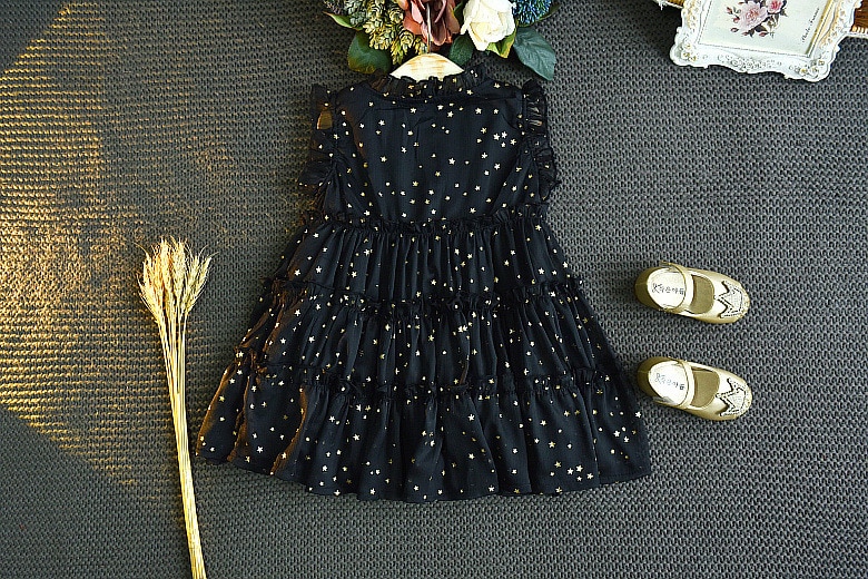 Humor Bear Girls Dress Summer Toddler Dress Sleeveless Dress Hot Gold Little Star Princess Dress Girls Baby Kids Clothing Humor Bear Girls Dress Summer Toddler Dress Sleeveless Dress Hot Gold Little Star Princess Dress Girls Baby Kids Clothing