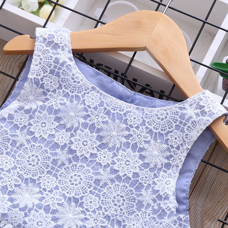 Humor Bear Girls Dress 2020 Summer New Style Princess Dress Openwork Embroidered Dress Cute Vest Dress Girls Clothing Humor Bear Girls Dress 2020 Summer New Style Princess Dress Openwork Embroidered Dress Cute Vest Dress Girls Clothing