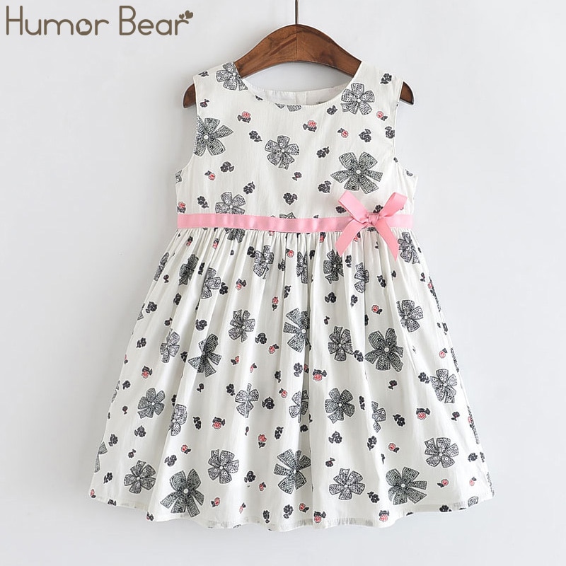 Humor Bear Summer Girls Dress Striped Bow Princess Dress Girls Doll Collar Sleeveless Dress For Girls Children Clothing Humor Bear Summer Girls Dress Striped Bow Princess Dress Girls Doll Collar Sleeveless Dress For Girls Children Clothing