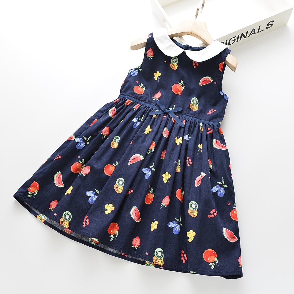 Humor Bear Summer Girls Dress Striped Bow Princess Dress Girls Doll Collar Sleeveless Dress For Girls Children Clothing Humor Bear Summer Girls Dress Striped Bow Princess Dress Girls Doll Collar Sleeveless Dress For Girls Children Clothing