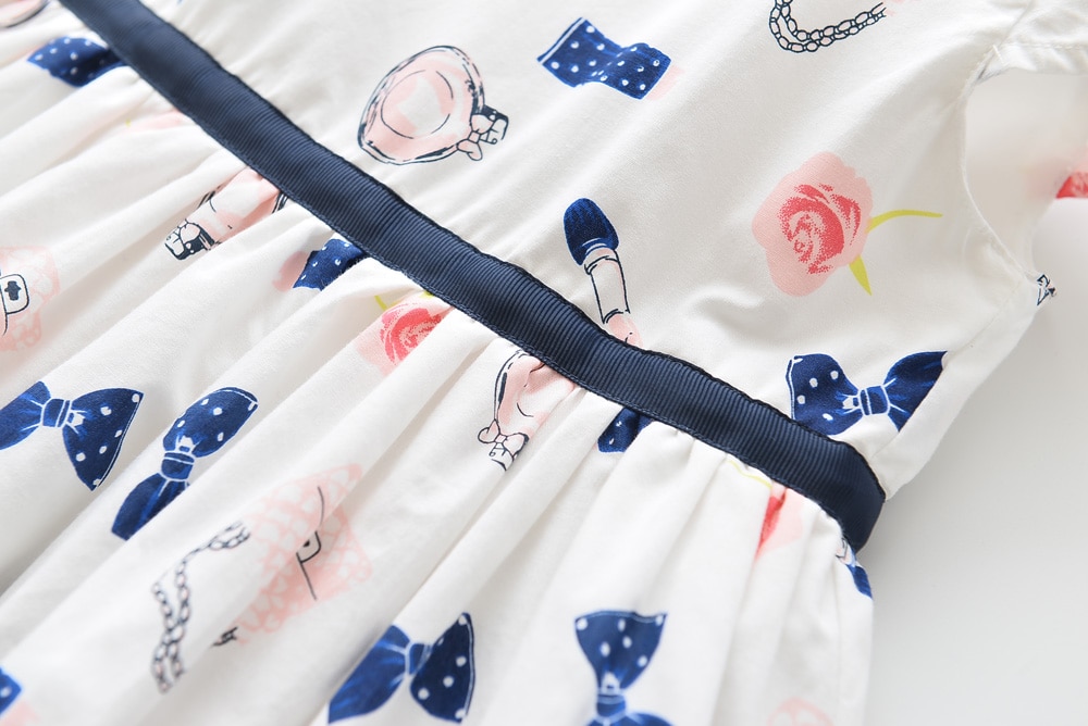 Humor Bear Summer Girls Dress Striped Bow Princess Dress Girls Doll Collar Sleeveless Dress For Girls Children Clothing Humor Bear Summer Girls Dress Striped Bow Princess Dress Girls Doll Collar Sleeveless Dress For Girls Children Clothing