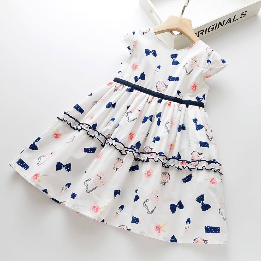 Humor Bear Summer Girls Dress Striped Bow Princess Dress Girls Doll Collar Sleeveless Dress For Girls Children Clothing Humor Bear Summer Girls Dress Striped Bow Princess Dress Girls Doll Collar Sleeveless Dress For Girls Children Clothing
