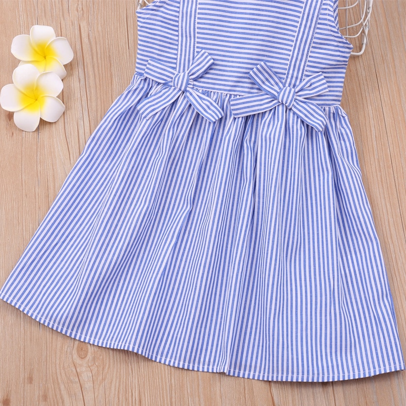 Humor Bear Summer Girls Dress Striped Bow Princess Dress Girls Doll Collar Sleeveless Dress For Girls Children Clothing Humor Bear Summer Girls Dress Striped Bow Princess Dress Girls Doll Collar Sleeveless Dress For Girls Children Clothing