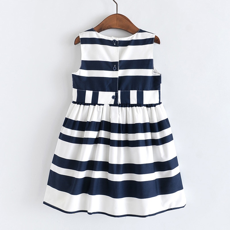Humor Bear Summer Girls Dress Striped Bow Princess Dress Girls Doll Collar Sleeveless Dress For Girls Children Clothing Humor Bear Summer Girls Dress Striped Bow Princess Dress Girls Doll Collar Sleeveless Dress For Girls Children Clothing