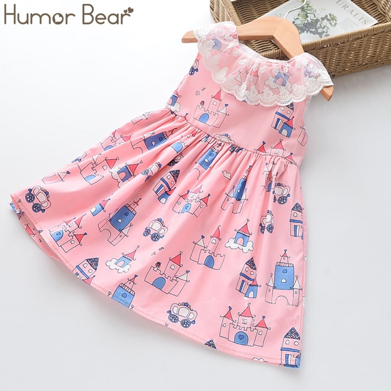 Humor Bear Summer Girls Dress Striped Bow Princess Dress Girls Doll Collar Sleeveless Dress For Girls Children Clothing Humor Bear Summer Girls Dress Striped Bow Princess Dress Girls Doll Collar Sleeveless Dress For Girls Children Clothing