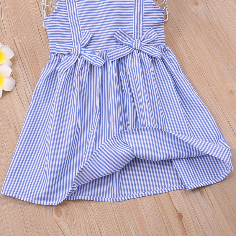 Humor Bear Summer Girls Dress Striped Bow Princess Dress Girls Doll Collar Sleeveless Dress For Girls Children Clothing Humor Bear Summer Girls Dress Striped Bow Princess Dress Girls Doll Collar Sleeveless Dress For Girls Children Clothing
