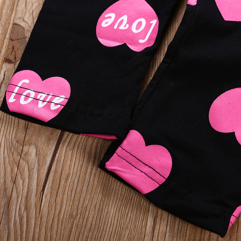 Humor Bear Girls Clothing Set Baby Girls Outfits T-shirt Letter Lip Tops+Printed Long Pants Suit 1-6Year Girls Baby Kid Clothes Humor Bear Girls Clothing Set Baby Girls Outfits T-shirt Letter Lip Tops+Printed Long Pants Suit 1-6Year Girls Baby Kid Clothes