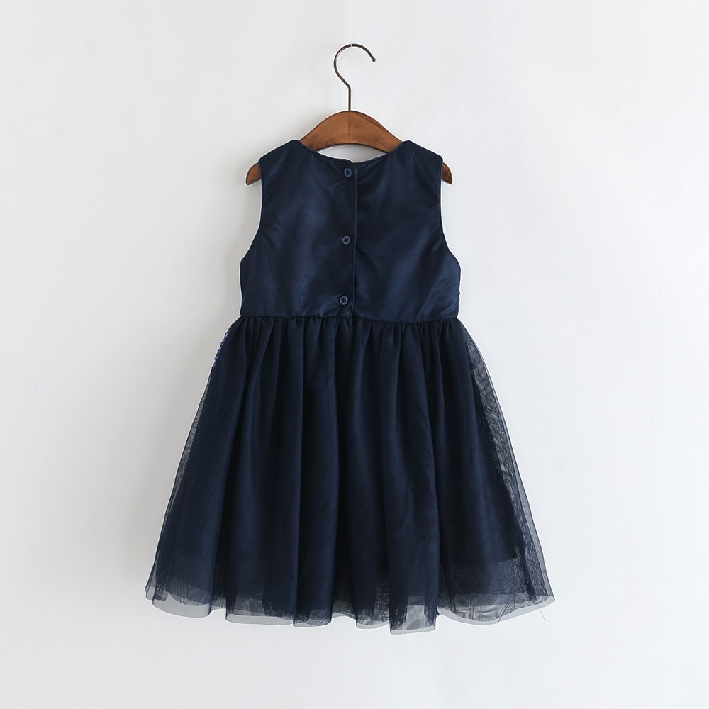 Humor Bear Girls Dress Summer Brand New Sequin Splicing Yarn Girls Round Neck Sleeveless Love Dot Dress Baby Kids Girls Clothing Humor Bear Girls Dress Summer Brand New Sequin Splicing Yarn Girls Round Neck Sleeveless Love Dot Dress Baby Kids Girls Clothing