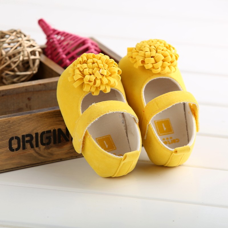 Candy Colors Newborn Baby Prewalker Soft Bottom Anti-slip Shoes Footwear Classic Princess Girl Crib Mary Jane Big Flower Shoes Candy Colors Newborn Baby Prewalker Soft Bottom Anti-slip Shoes Footwear Classic Princess Girl Crib Mary Jane Big Flower Shoes